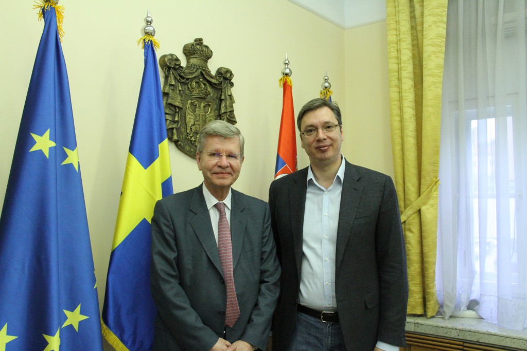 PM Aleksandar Vucic and H.E. Mr Christer Asp