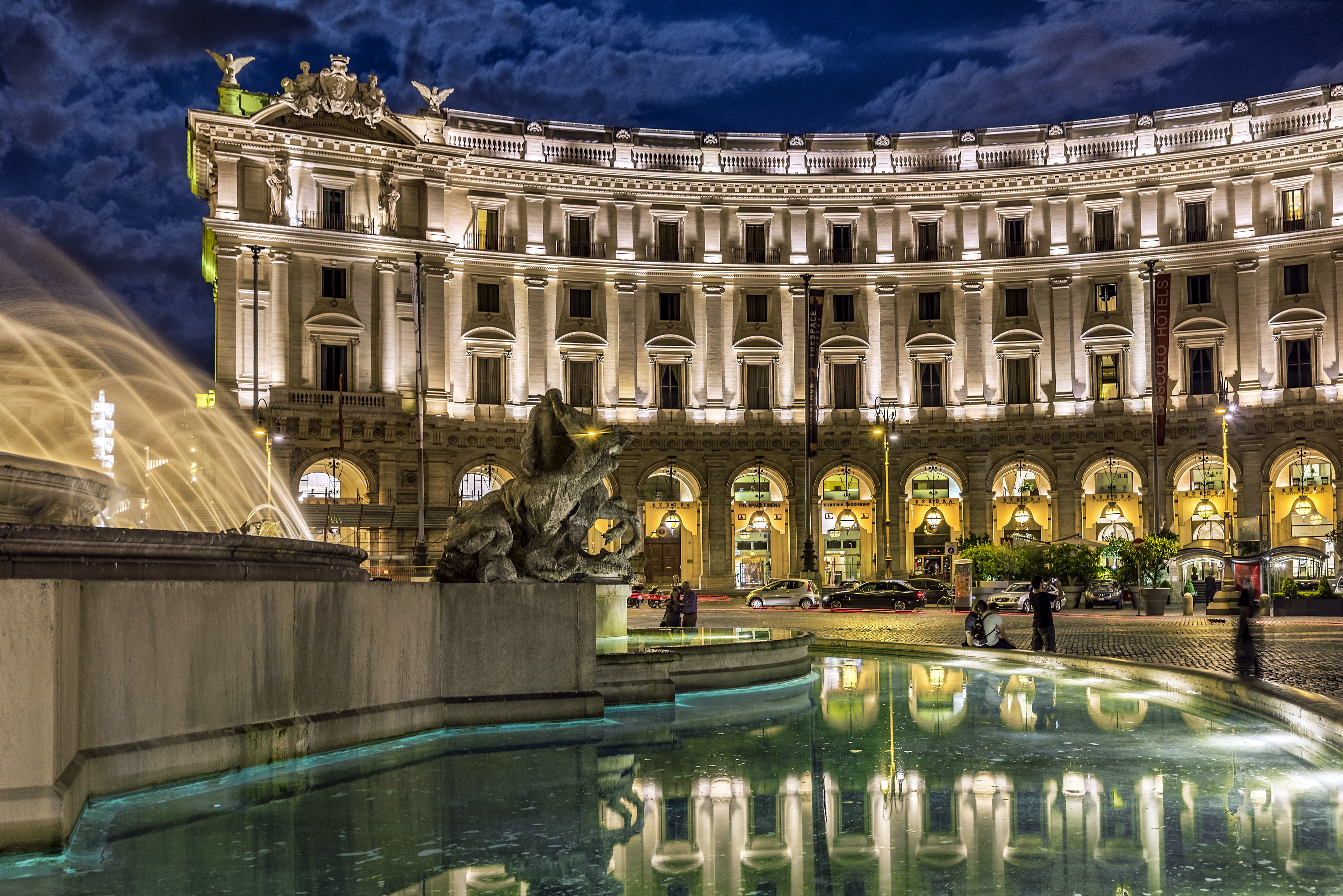 ROME, LAZIO, ITALY - 2015/08/29: Boscolo Exedra Roma hotel. (Photo by John Greim/LightRocket via Getty Images)
