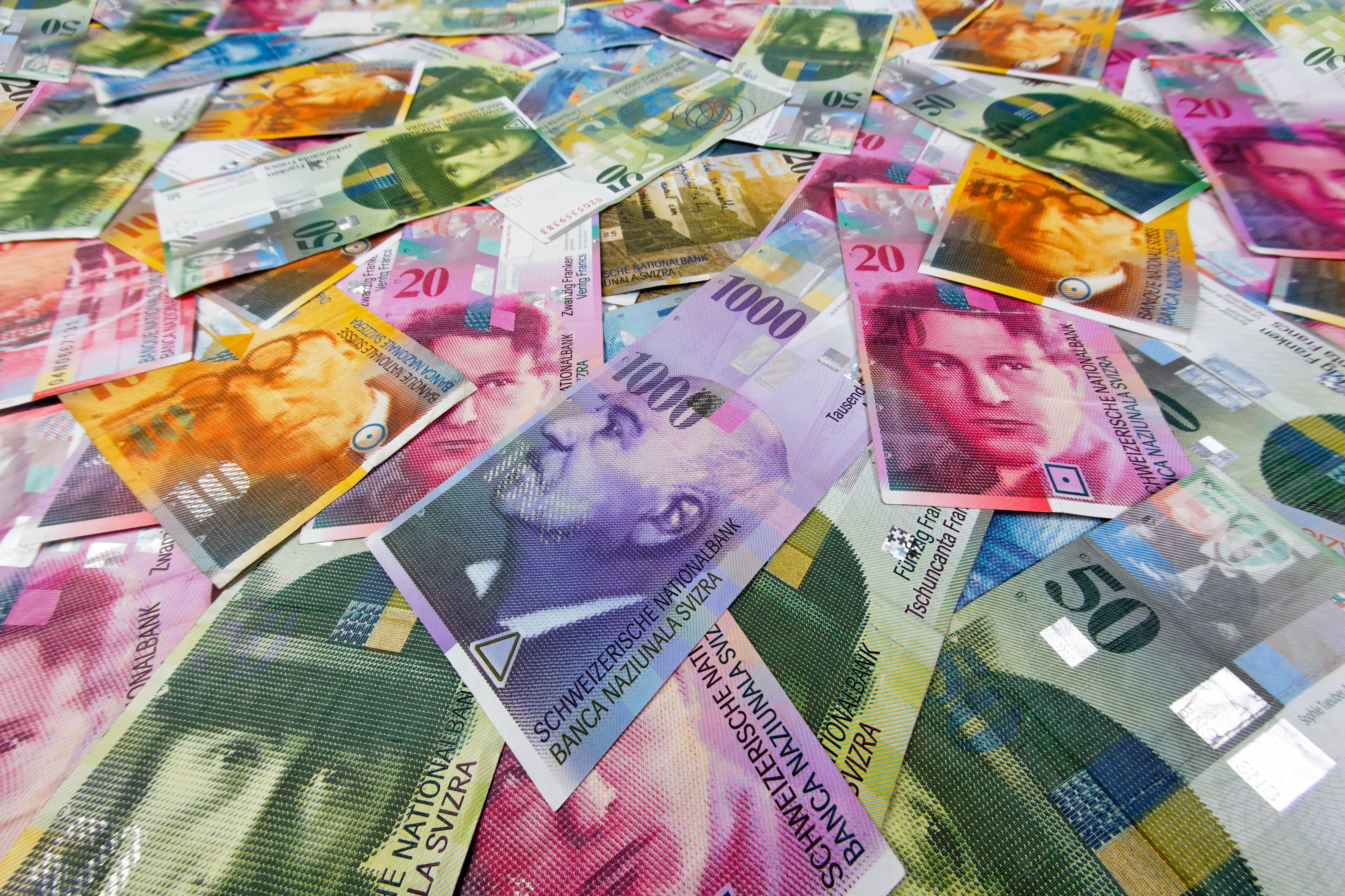 (GERMANY OUT) Schweizer Franken, Geld und W?hrung der Schweiz  (Photo by Wodicka/ullstein bild via Getty Images)