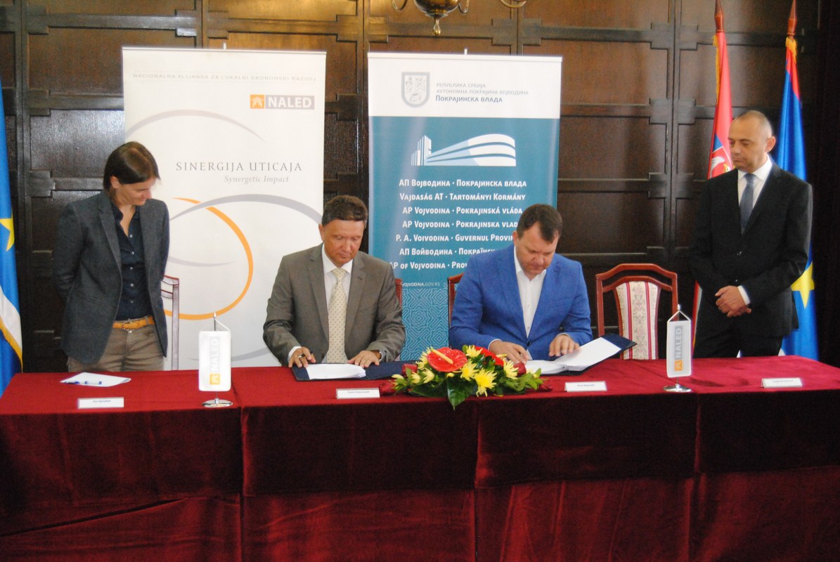 Potpisivanje Sporazuma o saradnji Pokrajinske vlade i NALED-a (1)