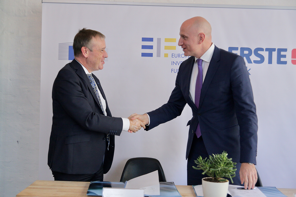Svečano potpisivanje ugovora o garanciji za mikrofinansiranje između Erste Banke i Evropskog investicionog fonda, u okviru EaSI programa za zapošljavanje i socijalne inovacije