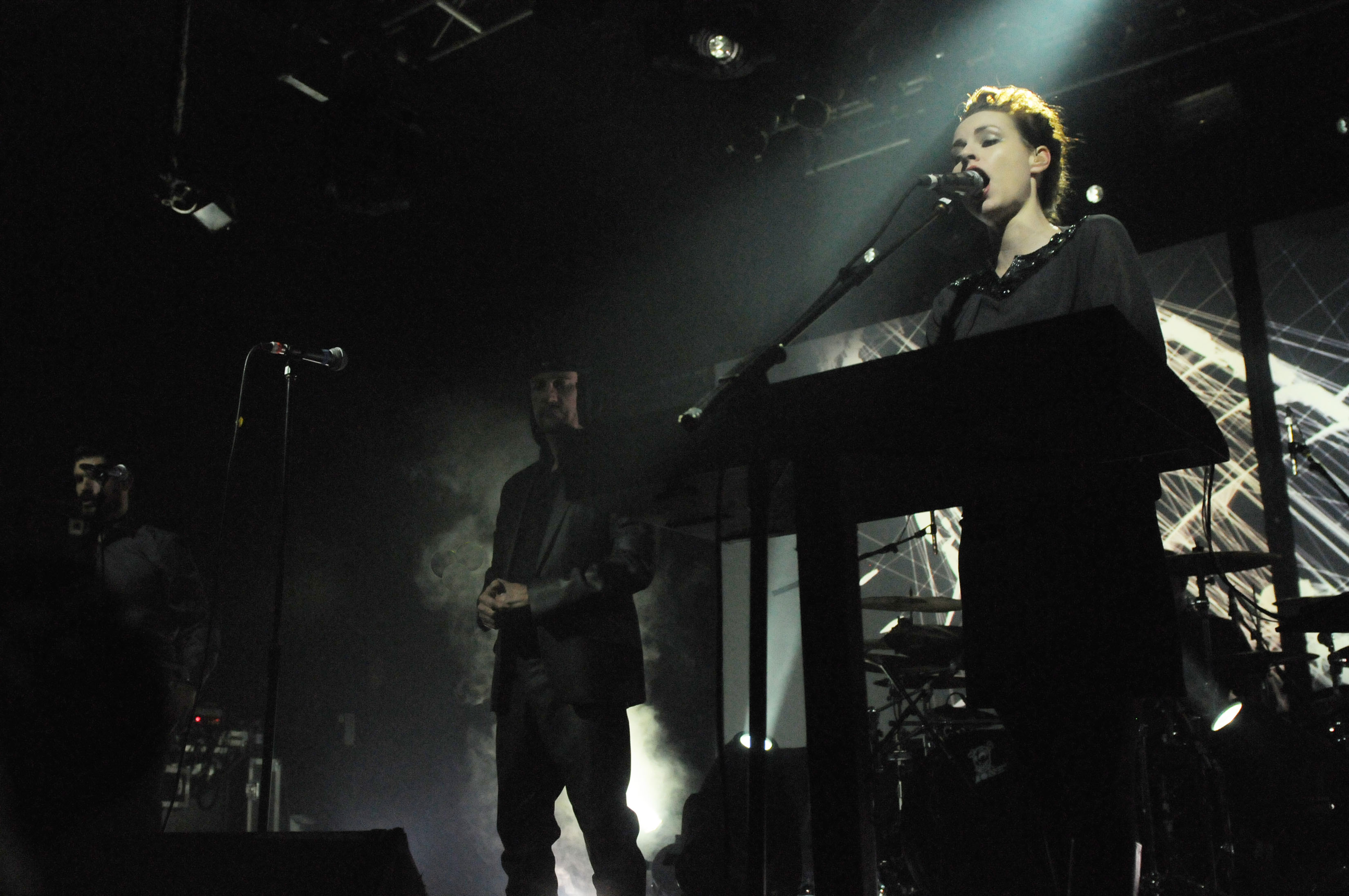 LONDON, UNITED KINGDOM - APRIL 02: Mina Spiler of Laibach performs on stage at Electric Ballroom on April 2, 2015 in London, United Kingdom. (Photo by Brigitte Engl/Redferns via Getty Images)