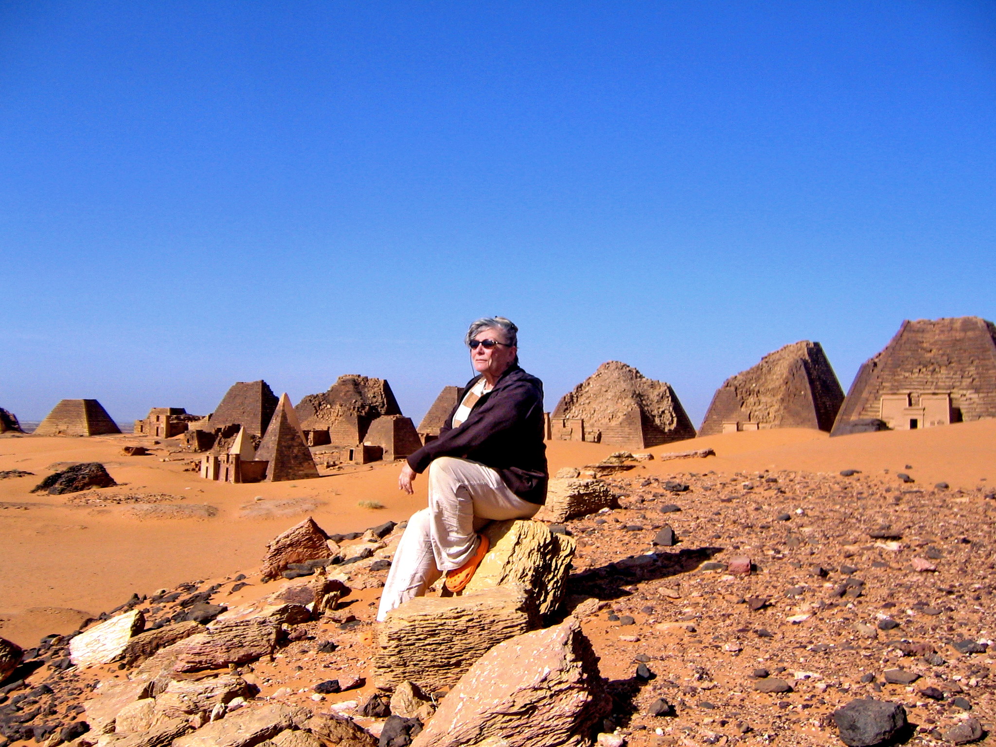 Sudan. Nubijske piramide na lokalitetu Meroe