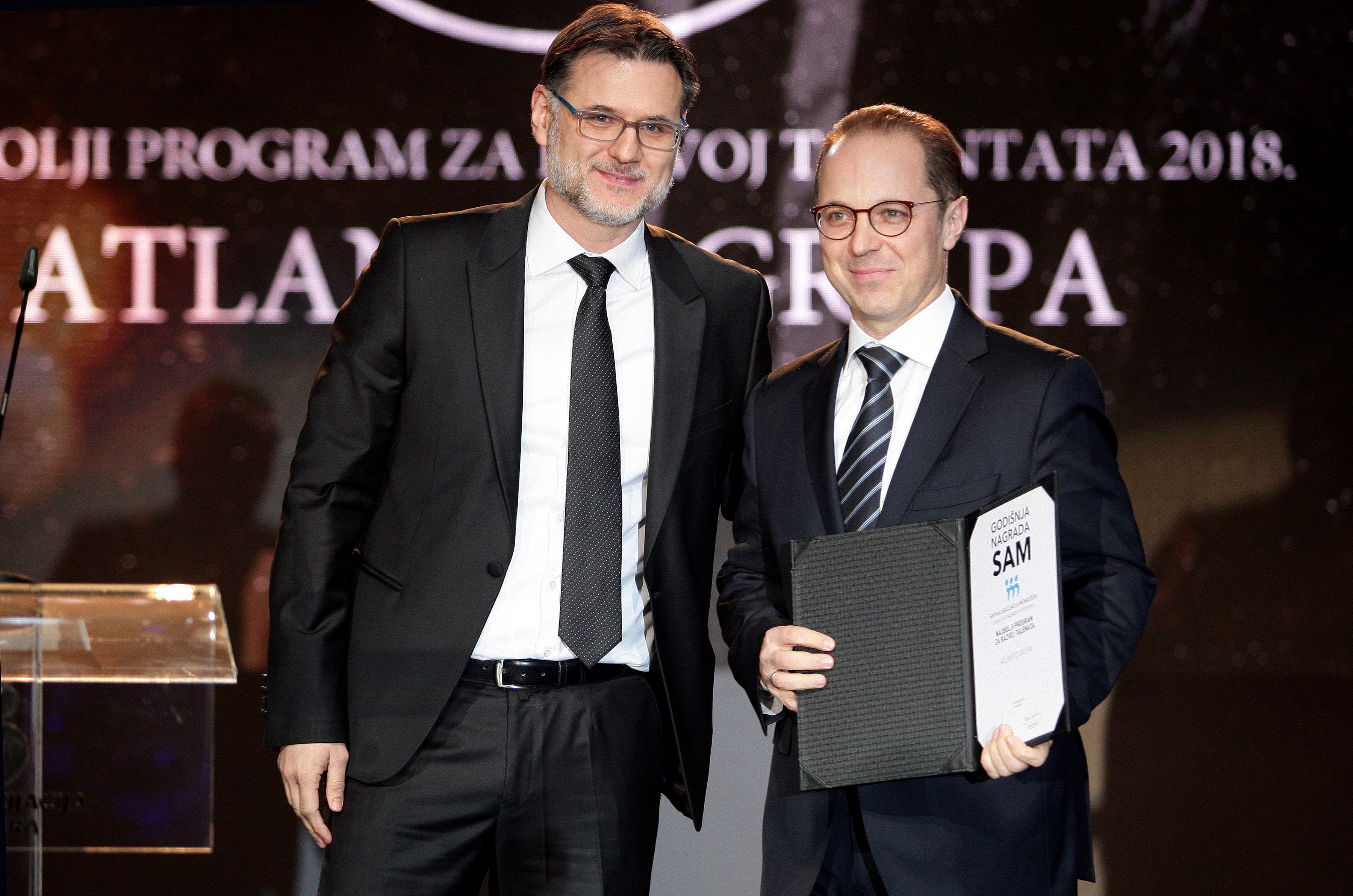 atlantic grupa is the winner of the sam awards for the best talent trousers best program