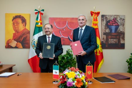 Mexico and Montenegro sign Memorandum of Understanding on diplomatic and academic cooperation in Belgrade