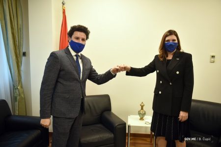 The first meeting of Dritan Abazović, the new Deputy Prime Minister of Montenegro: H.E. Oana Cristina Popa