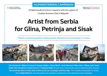 Artists from Serbia for Glina, Petrinja and Sisak-Humanitarian campaign of Diplomacy&Commerce magazine